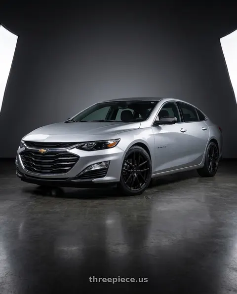 2024 Chevrolet Malibu LT with TOUREN TR60 3260 5x115/5x120 18x8 +20 MATTE BLACK wheels