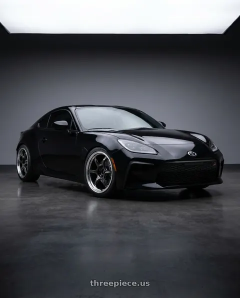 2024 Toyota GR86 with Advan Racing RG-D2 5x100 18x9.5 +40 MACHINING & BLACK GUNMETALLIC wheels