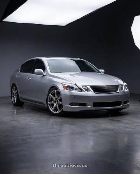 2006 Lexus GS300 with Work Emotion T7r 5x100 18x9.5 +38 Gt Silver wheels