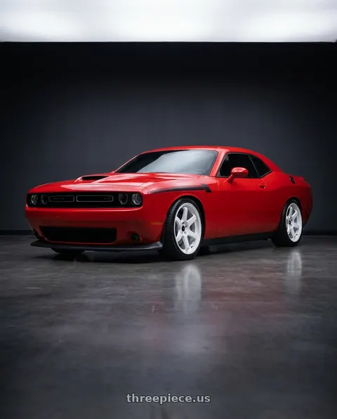 2021 Dodge Challenger GT with Vors TR37 5x115 19x9.5 +22 White wheels