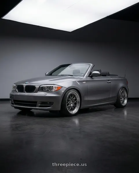 2011 BMW 128i with ESR Wheels CS SERIES CS3 5x114.3 18x10.5 +22 Matte Graphite wheels