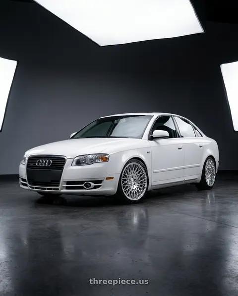 2010 Audi A4 with Avant Garde Wheels M540 5X112 18x9 +48 Silver Machined wheels