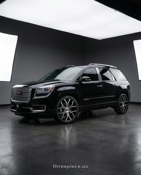2016 GMC Acadia Denali with DUB 1PC S209 ROYALTY 6X120/6X132 22X9.5 +30 GLOSS MACHINED DOUBLE DARK TINT wheels