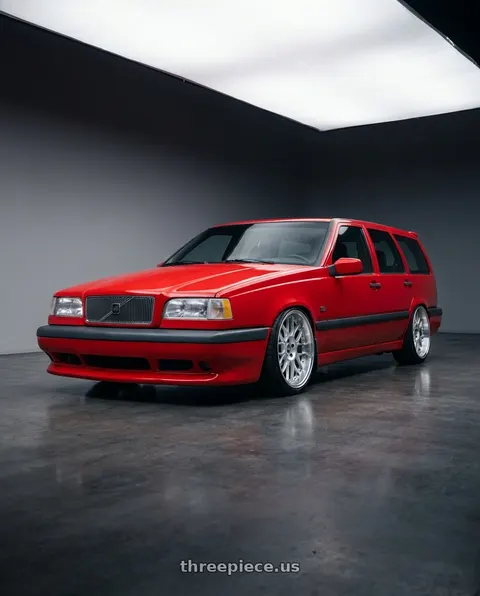 1994 Volvo 850 Turbo with ESR Wheels CS18 5x112 18x8.5 +40 Hyper Silver wheels