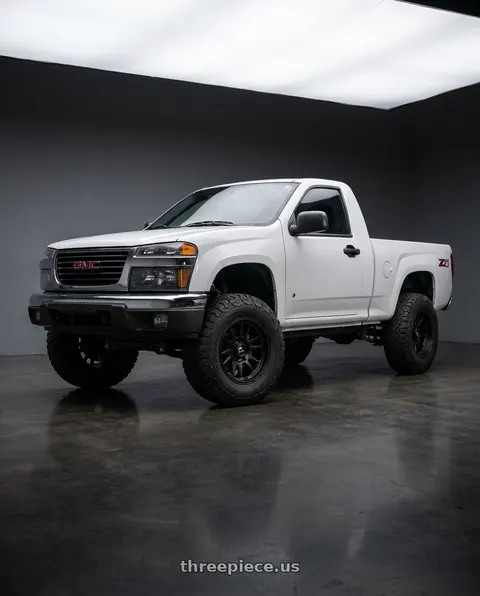 2005 GMC Canyon Z71 Fleet with Fuel 1PC D694 COVERT 6X139.7 18X9 +20 MATTE BLACK wheels