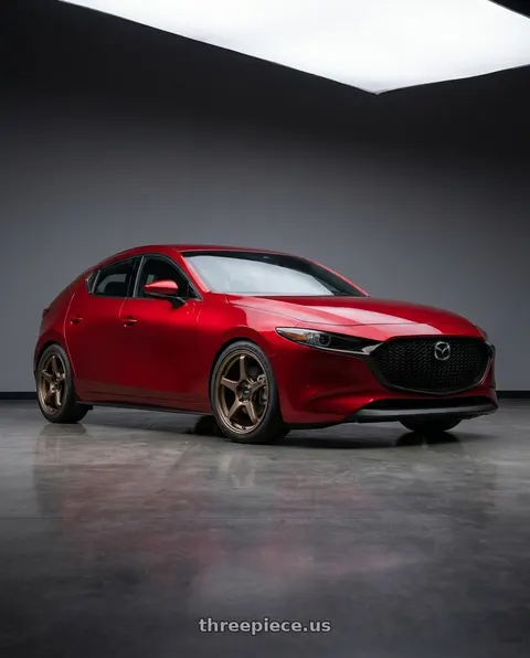 2026 Mazda 3 with Enkei TS-5 5x114.3 18x8.5+38 Bronze wheels