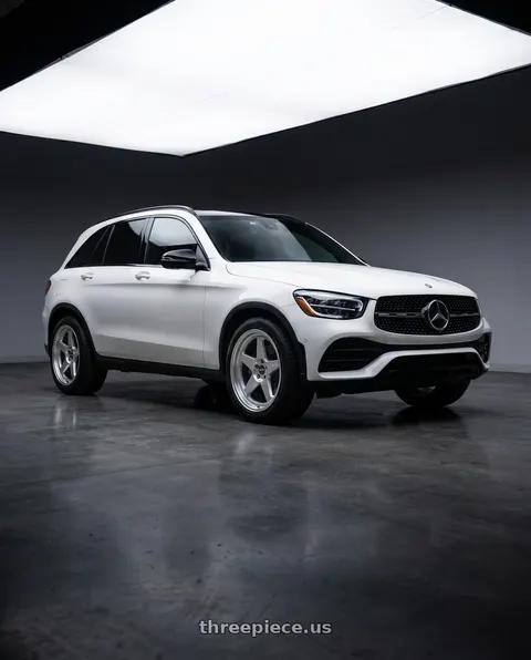 2022 Mercedes-Benz GLC300 with ESR Wheels CR SERIES CR5 5x100 18x10.5 +22 Hyper Silver wheels