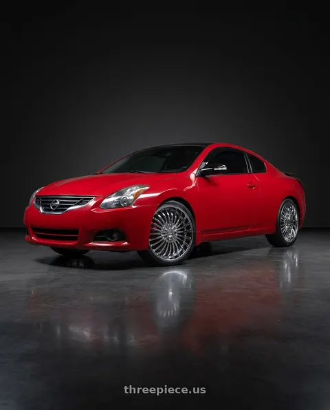 2010 Nissan Altima with Strada Spina 5x114.3/5x120 22x8.5 +40 Chrome wheels