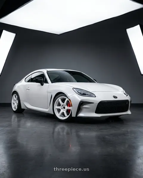 2026 Toyota GR86 with Gram Lights 57DR 5x100 18x9.5 +38 CERAMIC PEARL wheels