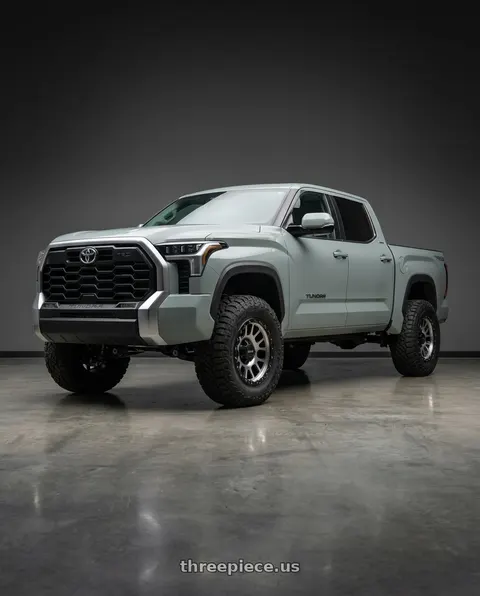 2024 Toyota Tundra with Vision Off-Road 111 Nemesis 6x139.7 20x9+0 Matte Black Machined Face wheels