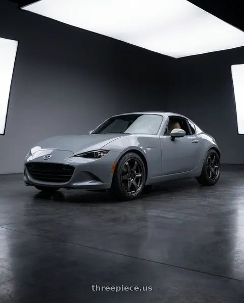 2025 mazda mx5 rf gt with Volk Racing TE37 Saga S-Plus 4x100 17x8.5+40 Diamond Dark Gunmetal wheels