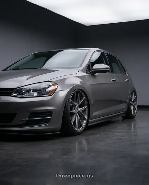 2019 Volkswagen GTI with Niche 1PC M116 MISANO 5X112 19X8.5 +34 MATTE GUN METAL wheels