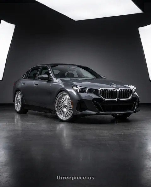 2024 BMW i5 with Asanti Forged PRESTIGE 5x127 26x9 +5 Brushed Chrome wheels