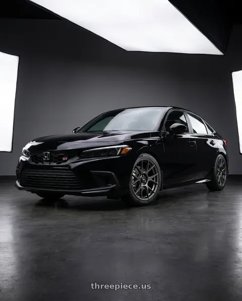 2026 Honda Civic Si with Konig Ampliform 5x114.3 18x8.5+35 Dark Metallic Graphite wheels