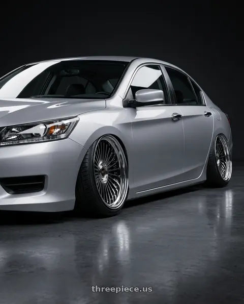 2014 Honda Accord LX with Work Emitz Black Polish 5x114.3 19x11.0 +22 wheels