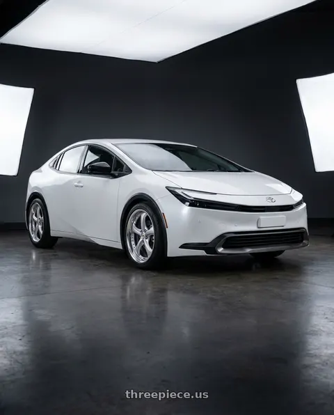 2025 Toyota Prius Limited with Work Wheels VS-KF 5X114.3 19x8.5+35 Light Grey Silver L Disk FULL REVERSE wheels