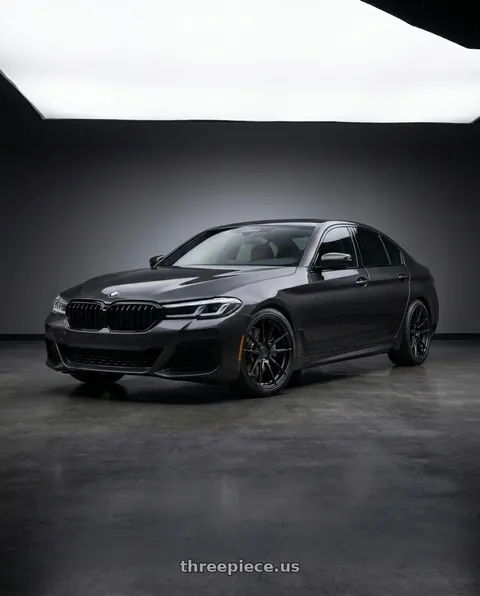 2021 BMW 540i with Rohana RFX2 5x112 19x9.5+40 Matte Black wheels