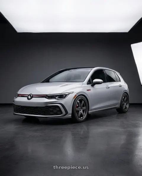 2026 Volkswagen GTI SE with KATANA RACING KR08 5x112 18x8 +40 Glossy GunMetal wheels