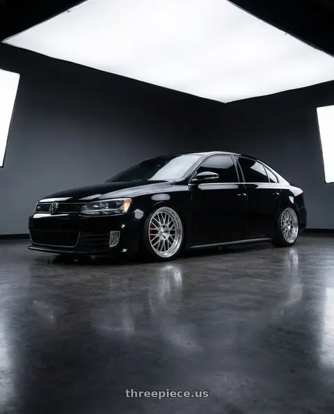 2012 Volkswagen Jetta GLI with SSR Professor MS1 5x112 18x8.5+43 SL Disk Silver wheels