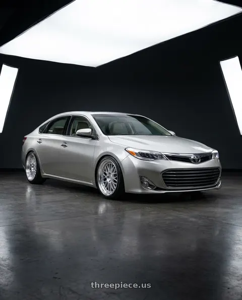 2013 Toyota Avalon with Aodhan AH02 5x114.3 18x9.5+30 Silver w/ Machined Lip wheels