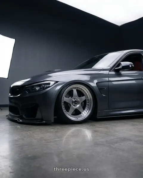 2017 BMW M3 with SSR Professor SP6 5x112 20X9.5+30 SL Disk Titan Silver wheels