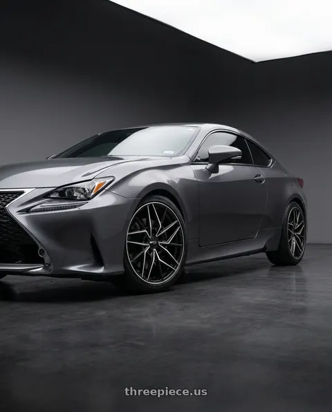 2015 Lexus RC350 with RTX RS11 5x114.3 19x8.5 +42 Gloss Black Machined wheels