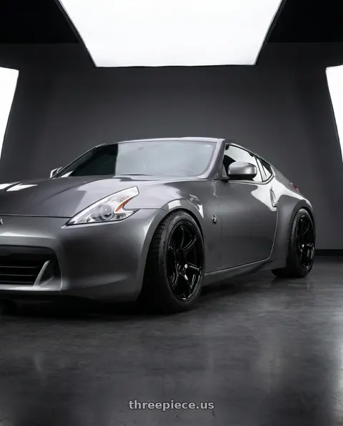 2009 Nissan 370Z with Advan RGIII 5x114.3 18x10+35 Gloss Black wheels