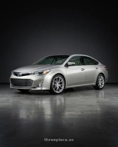 2013 Toyota Avalon with Aodhan AFF7 5x114.3 19x8.5+35 Gloss Silver Machined Face wheels