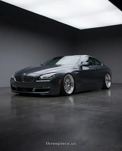 2014 BMW 640i with BBS LM 5x114.3 17x7.5+38 Diamond Silver wheels