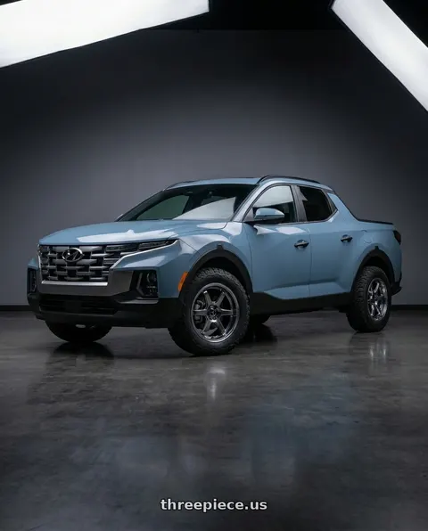 2026 Hyundai Santa Cruz SEL Activity with WedsSport SA-99R 5x114.3 18x8.5+35 Face M / Blue Light Chrome II wheels