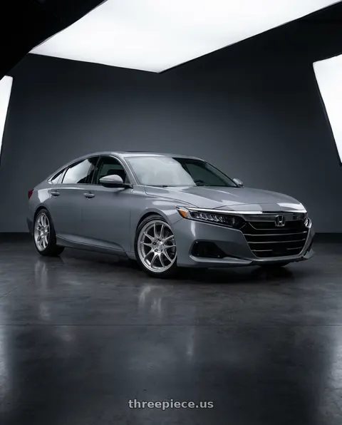 2021 Honda Accord EX-L with Enkei PF01 5x114.3 18x9.5+35 Silver wheels