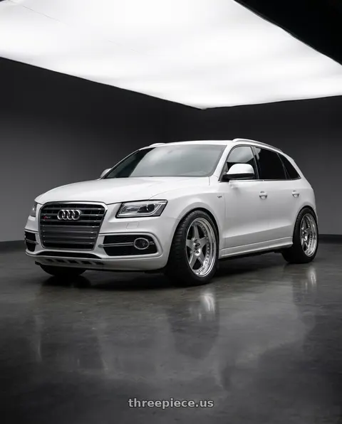 2015 Audi SQ5 Progressiv with SSR Professor SP6 5x112 20X10.5+30 NR Disk Titan Silver wheels