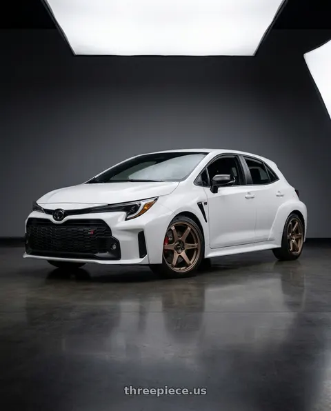 2026 Toyota GR Corolla Premium Plus with Enkei T6R 5x114.3 18x8.5+38 Matte Bronze wheels