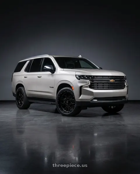 2021 Chevrolet Tahoe with Vision Off-Road 412 Rocker 6x139.7 22x10-19 Gloss Black wheels