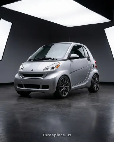 2009 Smart Fortwo with Enkei DRACO 5x120 18x8.0+35 Anthracite wheels