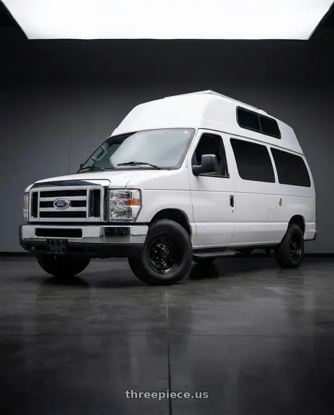 2014 Ford E-350 Super Duty with Vision HD 85H 8x165.1 16x8-6 Gloss Black wheels