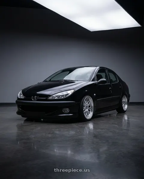 2011 Peugeot 206 SD with ESR Wheels CS SERIES CS01 5x100 18x8.5 +30 Hyper Silver wheels
