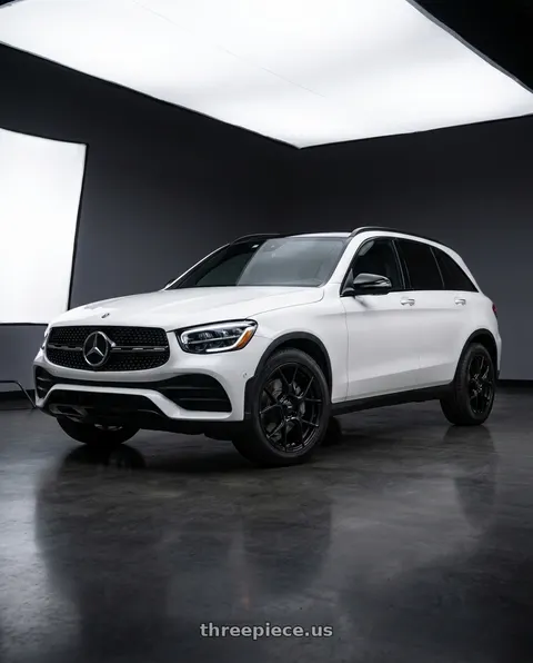2022 Mercedes-Benz GLC300 with Konig 107GB Diverge 5x108 18x8 +42 Gloss Black wheels
