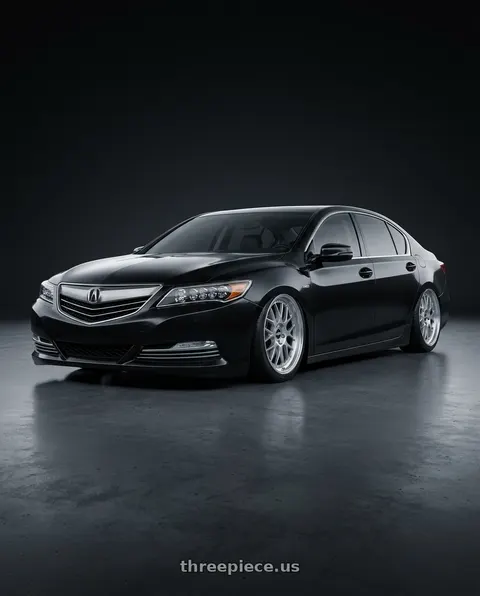 2015 Acura RLX with BBS FS 5x112 19x9.5+45 Diamond Silver wheels