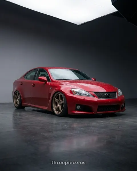 2012 Lexus IS F with ESR Wheels APEX SERIES AP5 5x114.3 19x11 +22 Matte Bronze wheels