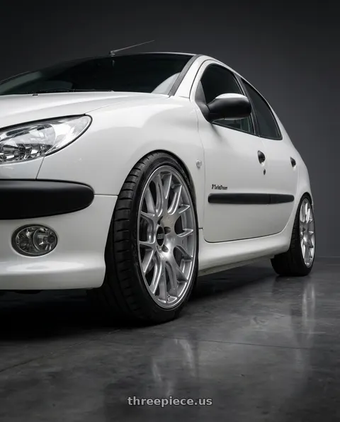 2011 Peugeot 206 SD with BBS CH-R 5x130 19x8.5 +51 Brilliant Silver Polished Rim Protector wheels