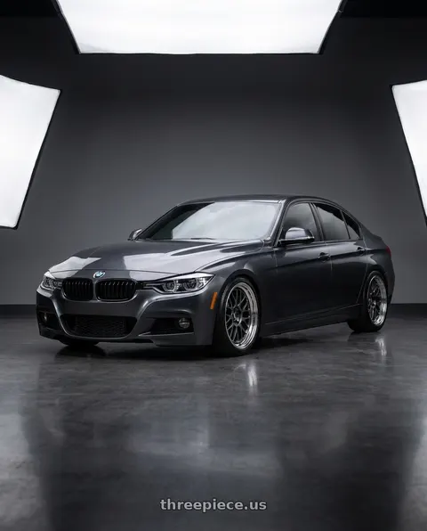 2018 BMW 340i with Volk Racing 21A 5x120 18X8.5+34  Dark Gunmetal wheels
