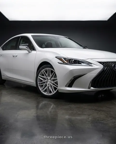 2025 Lexus ES300h with VOSSEN HF6-5 6X135 22x9.5 +20 SILVER POLISHED wheels