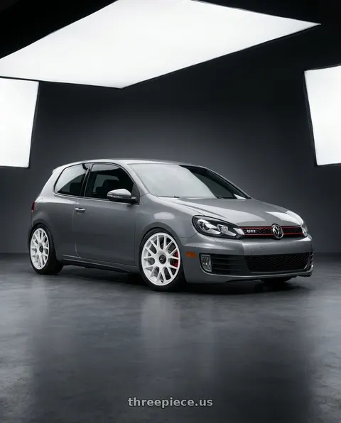 2013 Volkswagen GTI with fifteen52 APEX 5x112 / 5x120 18x8.5 +35 RALLY WHITE (GLOSS WHITE) wheels