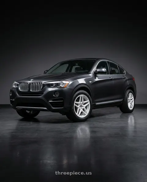 2016 BMW X4 with Heritage Wheel EBISU MonoC 5x120 18x8.5+35 White wheels