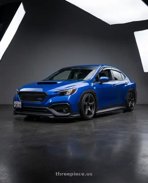2023 Subaru WRX with Work Emotion T5r 5x114.3 18x9.5 +30 Matte Graphite wheels