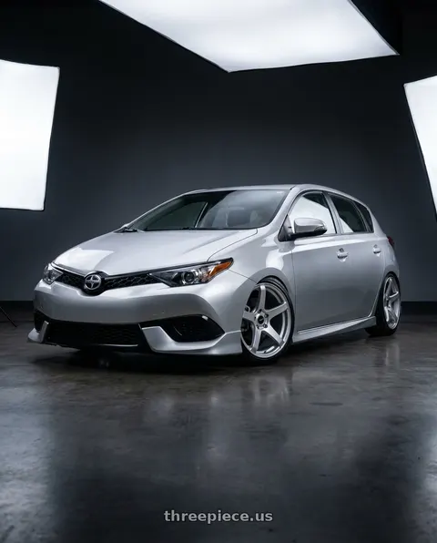 2016 Scion iM with Enkei Kojin 5x114.3 17x8+35 Matte Silver wheels