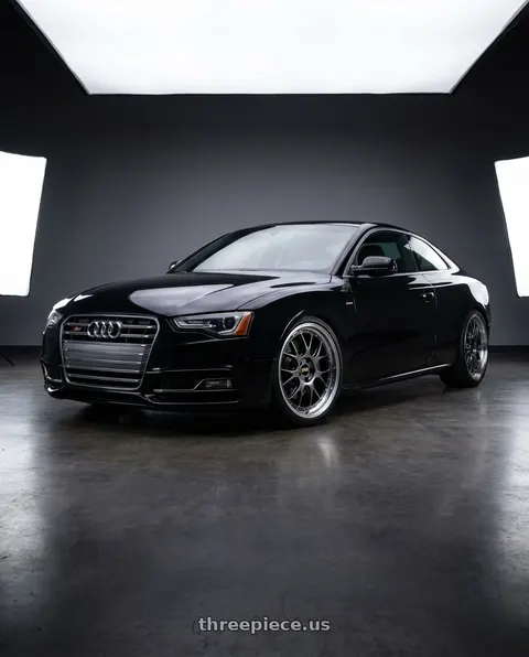 2014 Audi S5 Premium Plus with BBS LM-R 5x112 20x10 +12 Diamond Black Center / Diamond Cut Lip wheels