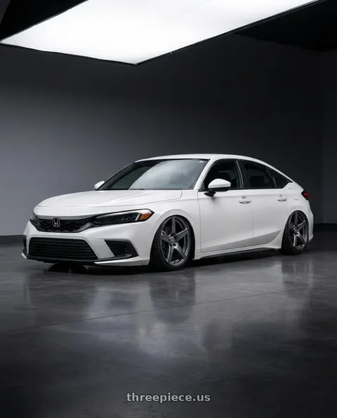 2024 Honda Civic with Forgestar CF5 5x114.3 18x9 +35 Gloss Anthracite wheels