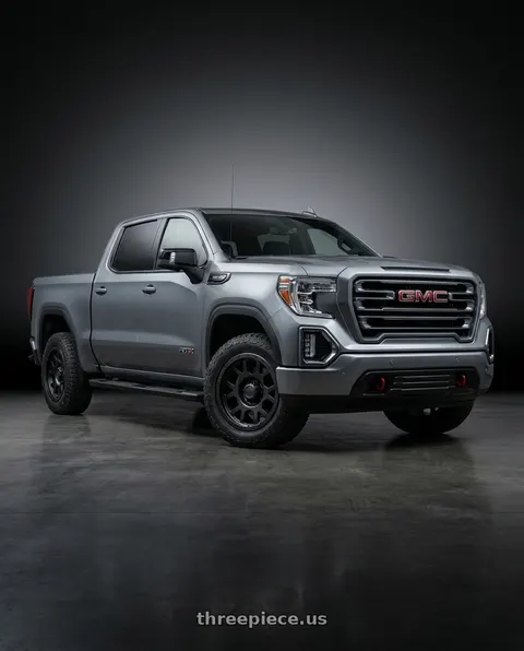 2021 GMC Sierra 1500 AT4 with Ultra 113SB 6x139.7 20x10 -19 SATIN BLACK wheels